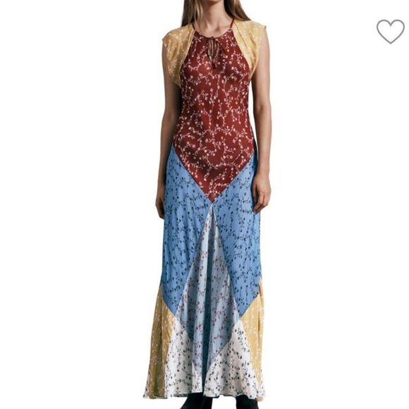 NWT RAG & BONE Sam Patchwork Maxi Dress-J11 - Picture 3 of 7